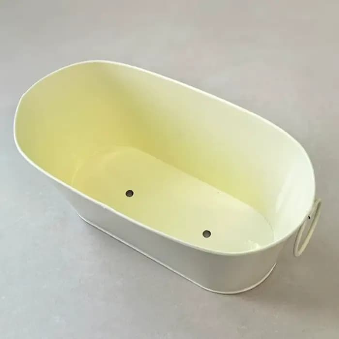 Pot de fleurs rustique multifonctionnel en fer