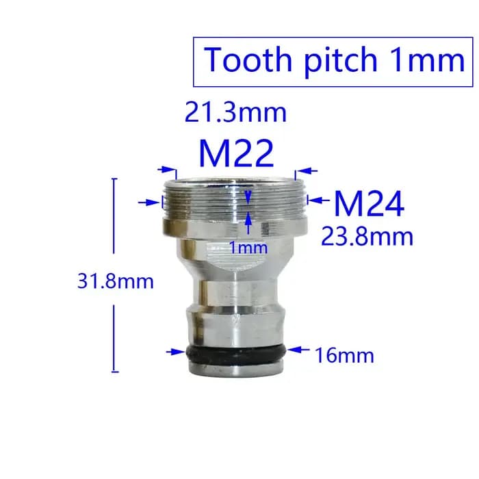 Coupleur de robinet d'eau M16 M18 M20 M22 M24 M28, connecteur fileté pour barboteur, accessoires de