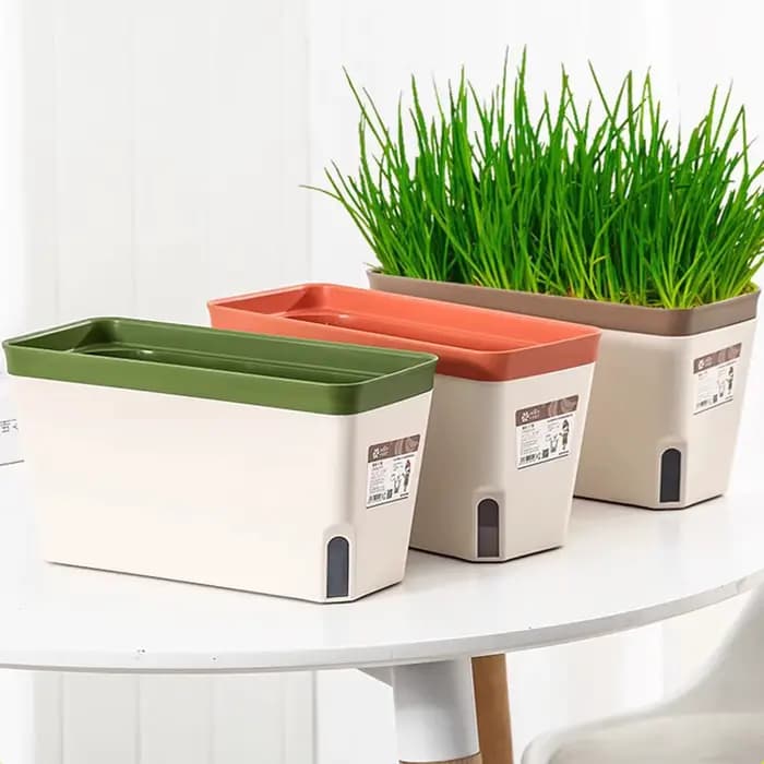 User inière rectangulaire décorative pour plantes d'intérieur
