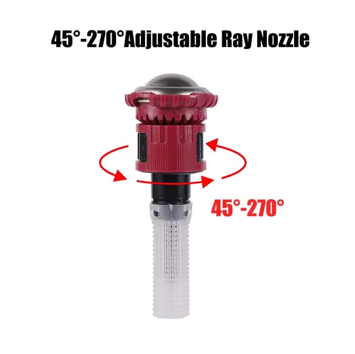 Réglable 360 ° 45 ° ~270 ° Arroseur Pop-Up enterré 1/2 "filetage interne jardin pelouse Irrigati