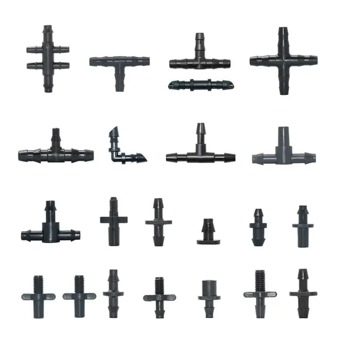 Connecteur de filetage mâle 6mm, 30 à 1000 pièces, 1/8 1/4 pouces, raccords de tuyau d'irrigation Mi