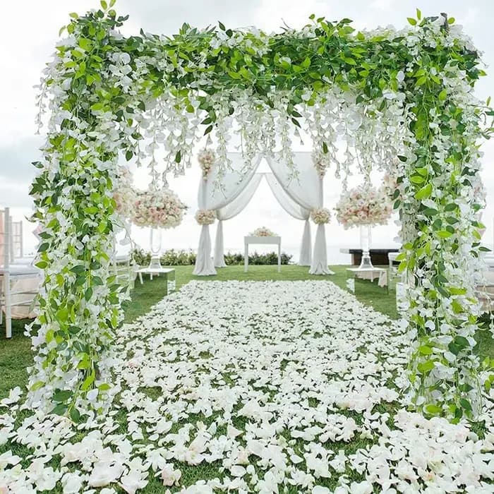 Guirlande de plantes artificielles de lierre pour décoration de maison