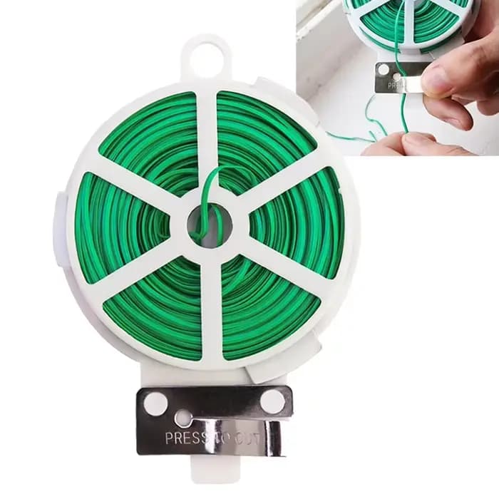 Support pour plantes en fil d'attache de jardin