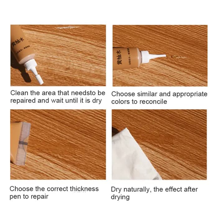 Réparation de peinture à gratter pour plancher de remplissage de bois