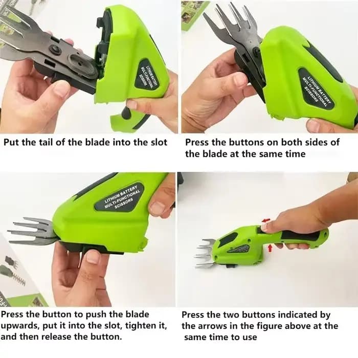 Ciseaux taille-haie vert 3.6V