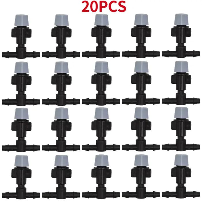 WUJIE 20 pièces arrosage plastique Irrigation jardin brumisation têtes d'arrosage buse avec joints en T