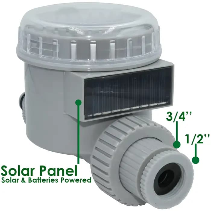 Minuterie solaire et batterie 62, contrôleur d'électrovanne d'irrigation, étanche, économie d'énergi