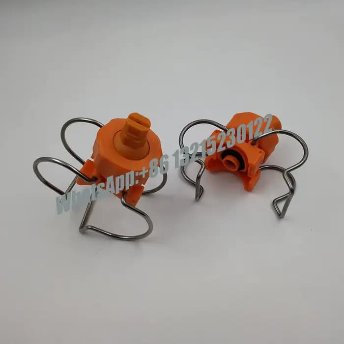Buse de pulvérisation à œillet à clip réglable, à jet éventail plat et à cône complet