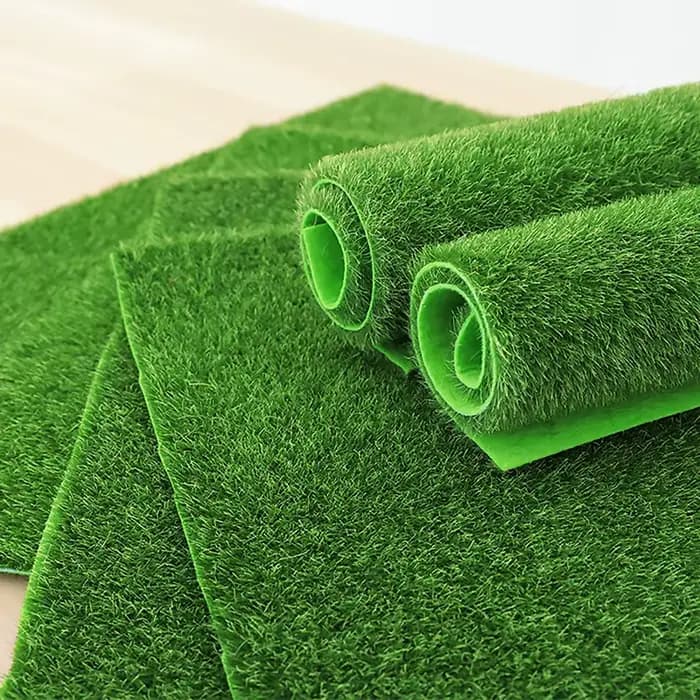 2 pièces gazon artificiel jardinage extérieur gazon pelouse synthétique fausse herbe tapis Faux Micr