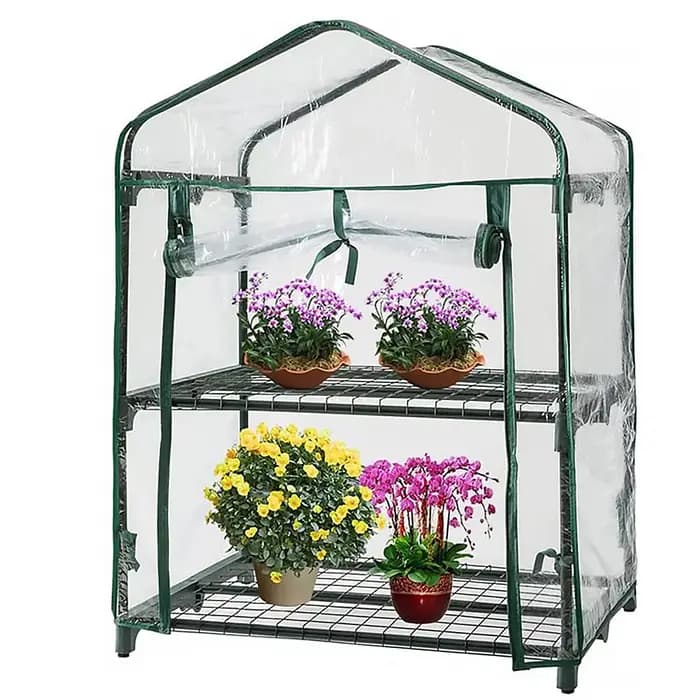 Couverture chauffante de jardin transparente en PVC