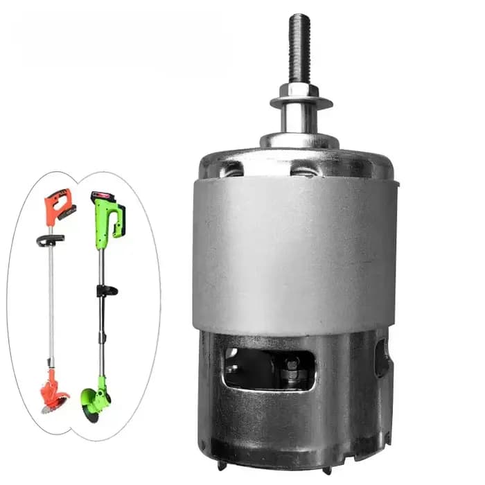 Accessoires de tondeuse à gazon électrique au lithium, désherbeur sans fil, arbre fileté à vis de 5mm, moteur à courant continu, 12V, 18V, 21V