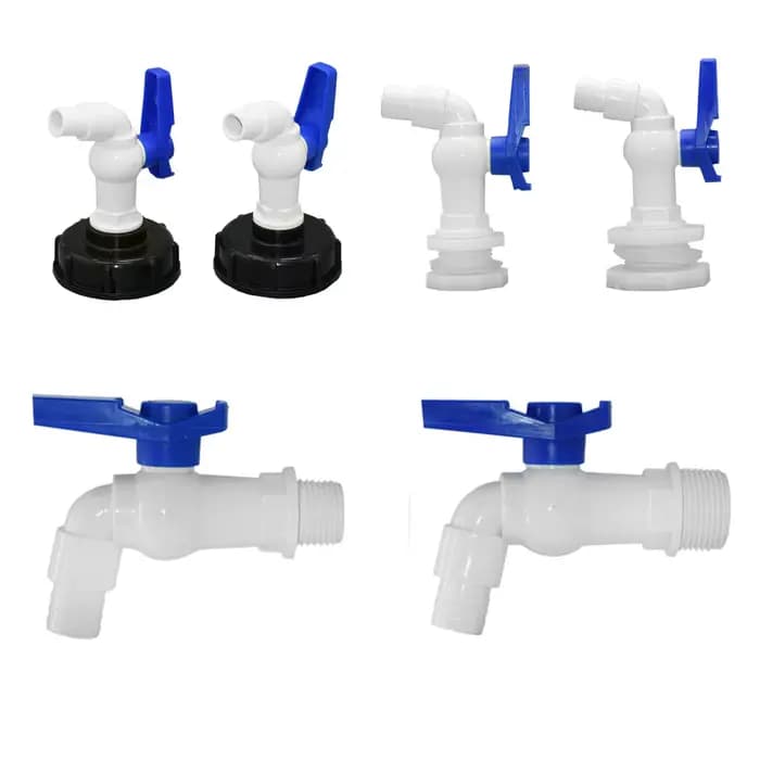 Adaptateur de réservoir IBC à filetage femelle S60, robinet en plastique à filetage 1/2 3/4 ", conne