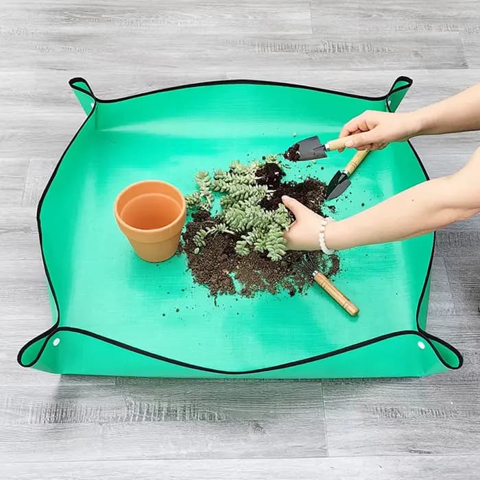 Tapis de plantation pliable pour plantes de jardin, Pot de fleur, réutilisable, imperméable, 1 pièce
