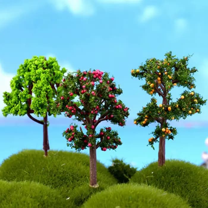 Mini ornements de jardin en résine, 1 pièce, Figurine d'arbre Miniature, Pot de plante artisanal, fourniture de décoration de jardin féerique