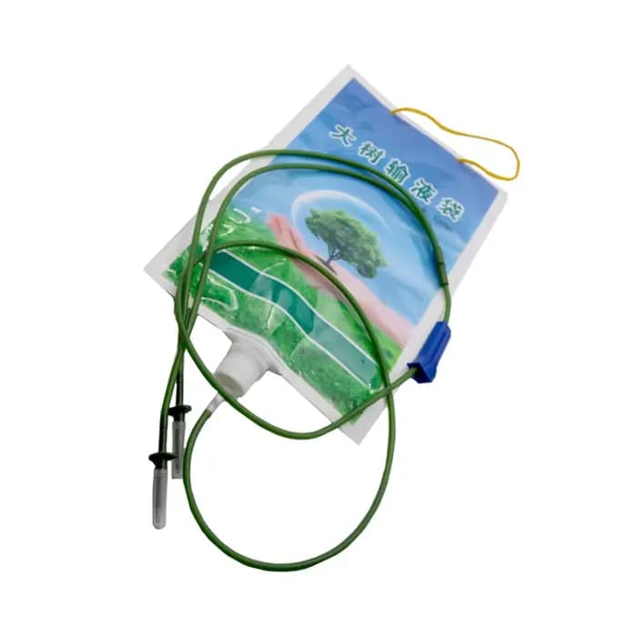 Tube d'infusion à aiguille suspendue pour grand arbre de 1000ML, sac d'arrosage de jardin, dispositi