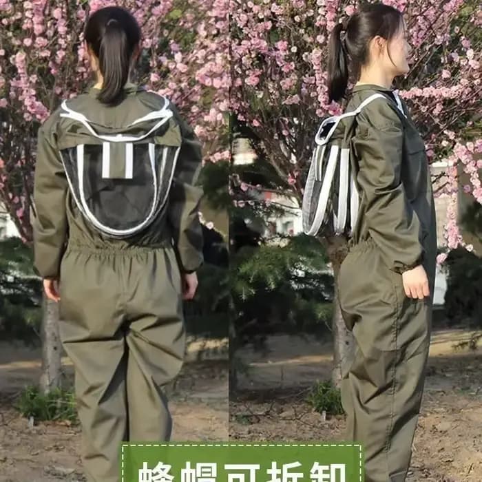 Ensemble complet de vêtements de maintien des abeilles respirants une pièce, vêtements de protection
