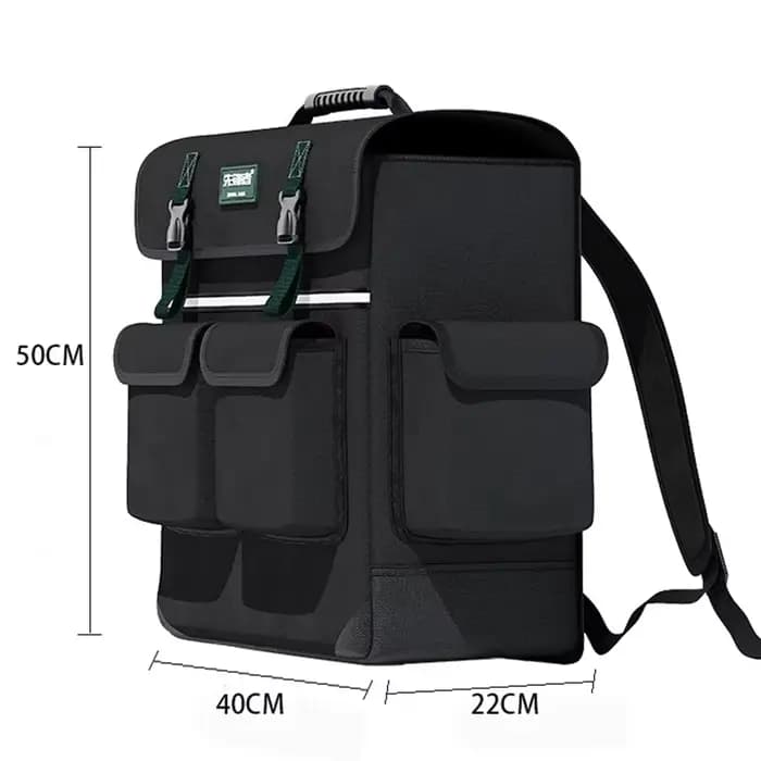 Sac à dos pour outils professionnels, tissu Oxford, organisateur d'outils multifonctionnels, grand s