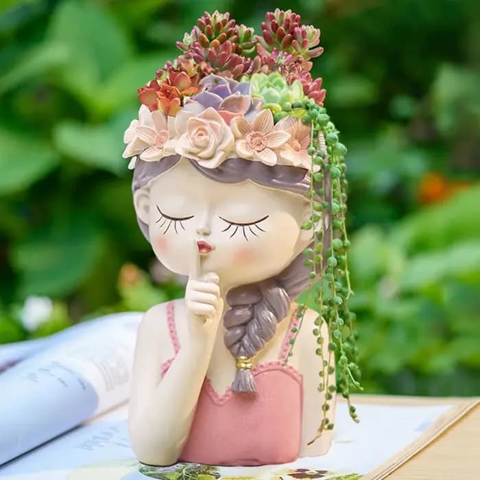 Petit kit de pot de plante succulente nickel é avec trou de proximité
