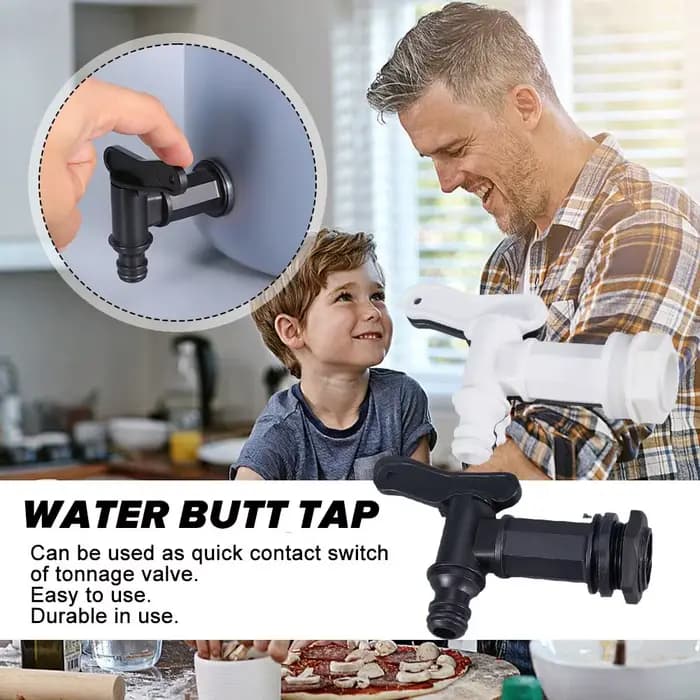 Adaptateur de robinet bout à bout en plastique durable, baril d'eau de jardin, robinet à bec précieu