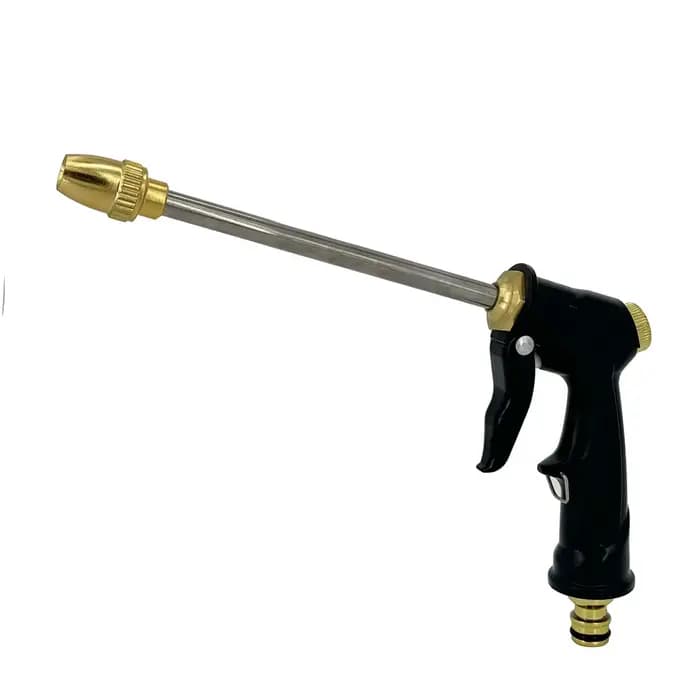 Pistolet à eau haute pression avec buse métallique réglable pour le nettoyage de la Machine de lavag