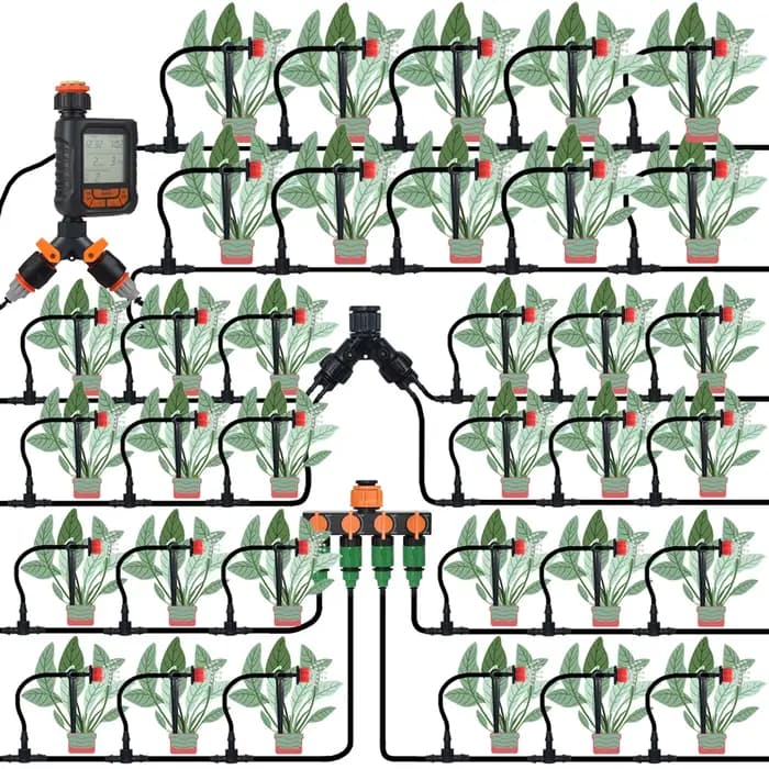KESLA-Kit d'arrosage automatique de jardin 5-50m, Wifi 4/7mm, micro goutte-à-goutte, compte-gouttes