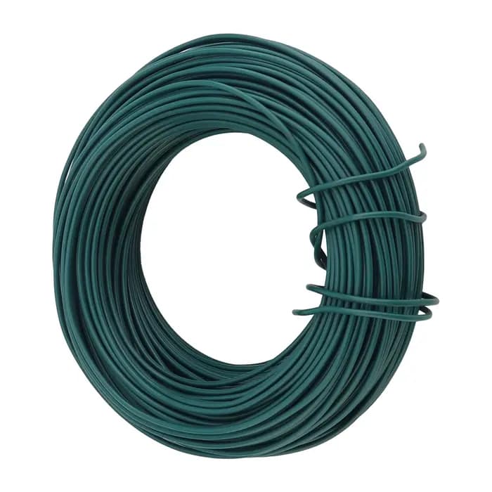 Attaches de jardin en plastique, fil d'attache rond vert de 2mm x 50m pour le jardinage, fil de piég