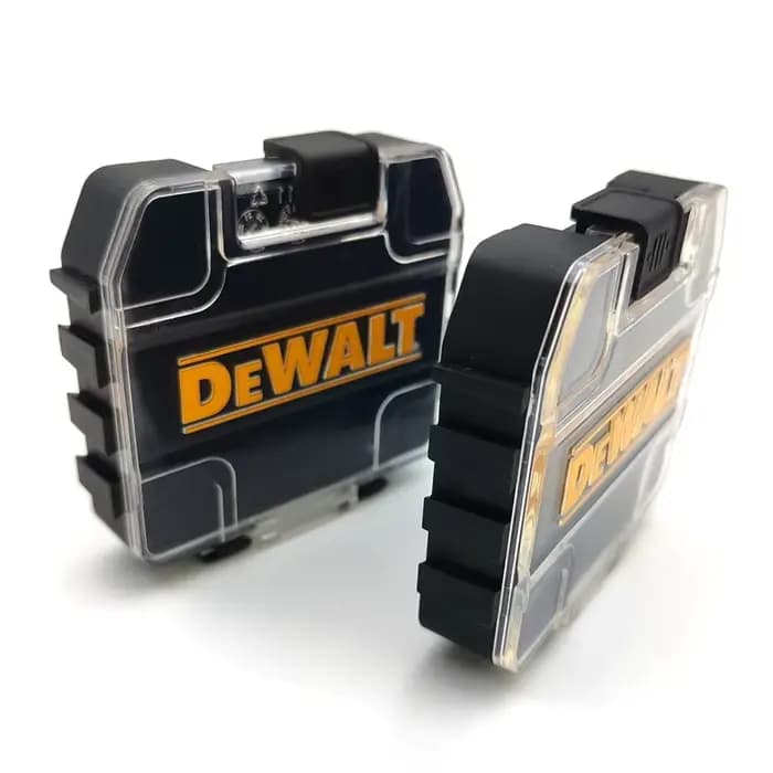DEWALT TSTAK Mini étui robuste noir petite boîte à outils empilable amovible rangement forets outil accessoires
