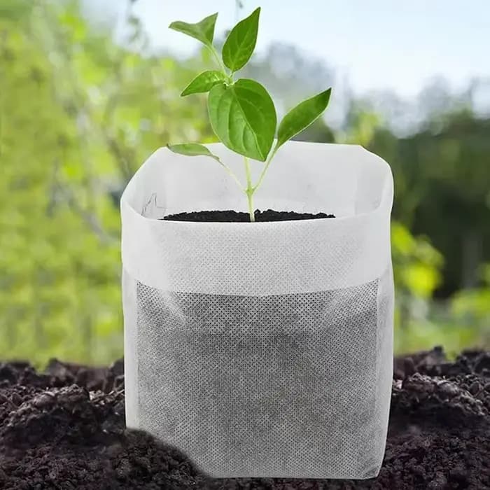 Sacs de pépinière biodégradables, 8x10cm, 100 pièces, sacs de culture de plantes Non tissés, pochett