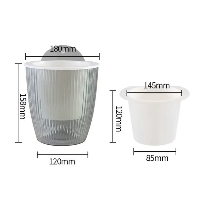 Pot de fleur à arrosage automatique avec trou de Drainage