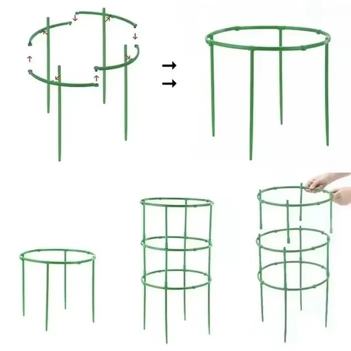 12 ensembles de Support de piquet pour plantes de jardin, Support détachable pour plantes à fleurs,