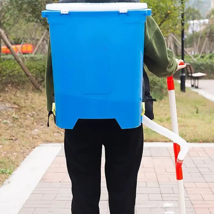Épandeur d'engrais 25L à dos, poignée ergonomique, applicateur manuel de granulés pour l'agriculture (légumes, maïs) et les fournitures de jardinage