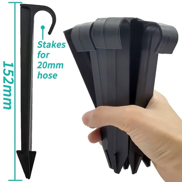 WUJIE-Supports de tuyau d'arrosage de type C, pour tube 1/2 3/4 PE, d'argile goutte à goutte, raccor