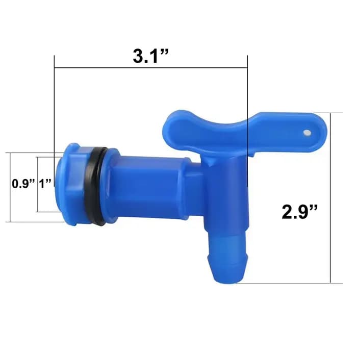 IBC barils eau bout à bout robinet auto-fait en plastique robinet pour bière brassage de pluie réser