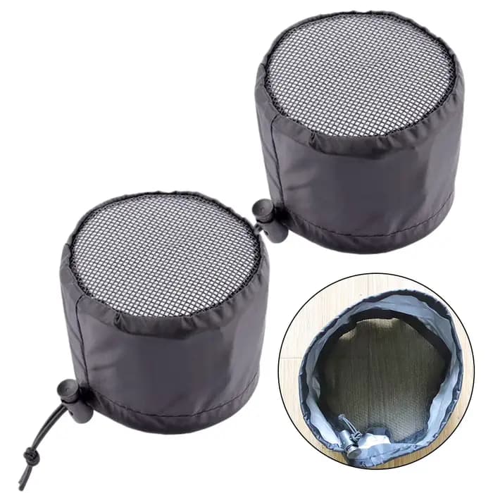 Couvercle de filtre de conduit pour tentes de culture 4/6/8 pouces, 2 pièces, avec bande élastique,