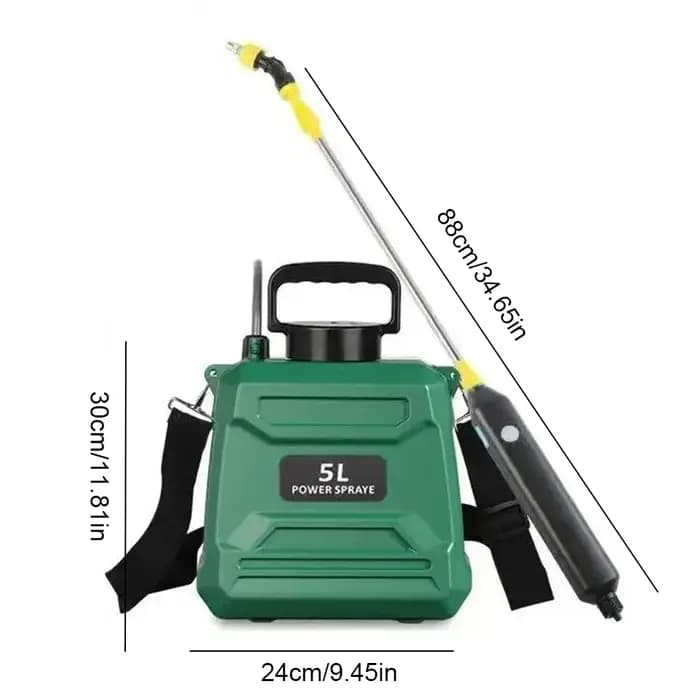 Pulvérisateur alimenté par batterie 5/8L avec poignée rechargeable USB