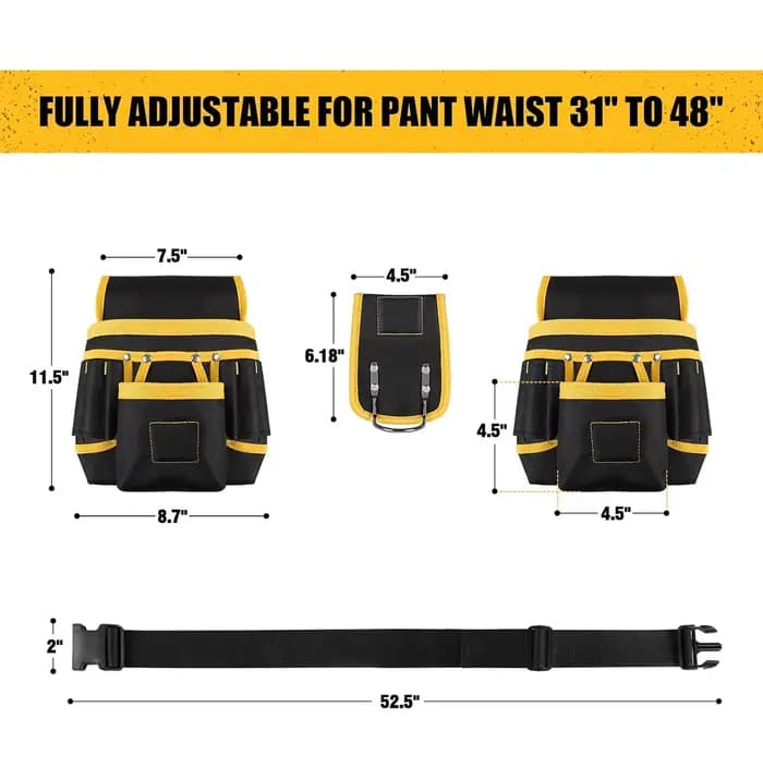 Sac de ceinture à outils