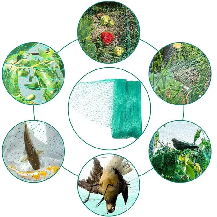 Filet d'arbres fruitiers noir réutilisable 4x5m/ 5x20m, filet de jardin pour protéger les arbres fru