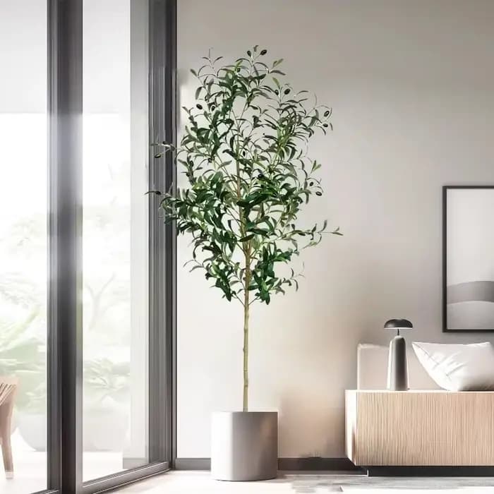 Branche d'olivier artificielle de 120-180 cm sans pot