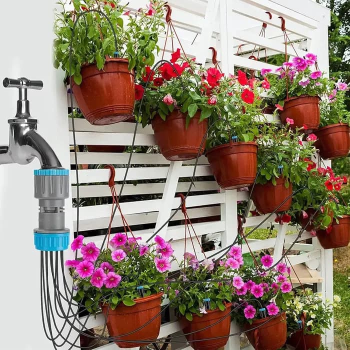 Kit d'irrigation goutte à goutte à 10 têtes, système d'arrosage automatique pour jardin, goutteur de