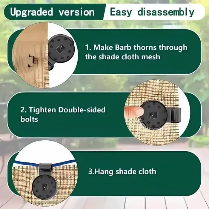 Clip de fixation pour filet pare-soleil, 10 à 100 pièces, Clip de fixation pour serre, tissu, pince