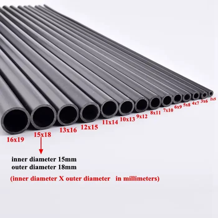 Tuyau d'eau en PVC noir ID 2mm-16mm, longueur 50cm, Tube dur creux, accessoires d'irrigation de jard