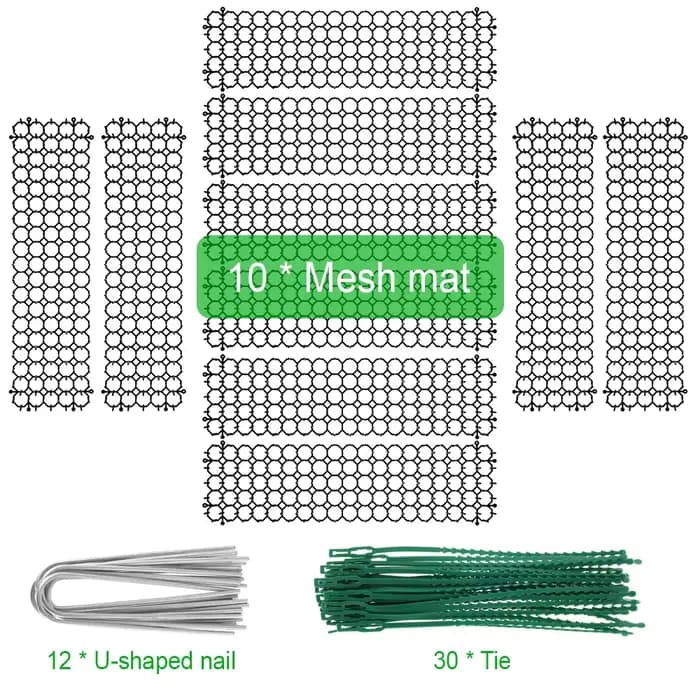 Bande de pincettes de jardin, 6/10 pièces, tapis de dissuasion répulsif pour chat, bandes de pinceme