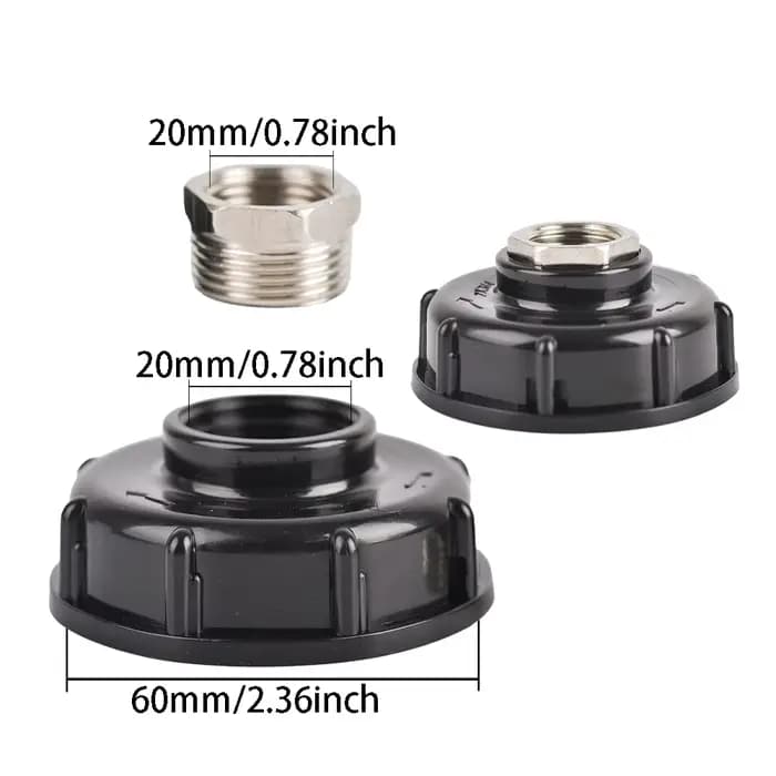 Adaptateur précieux IBC à filetage femelle S60, connecteur de robinet d'eau, raccord de remplacement