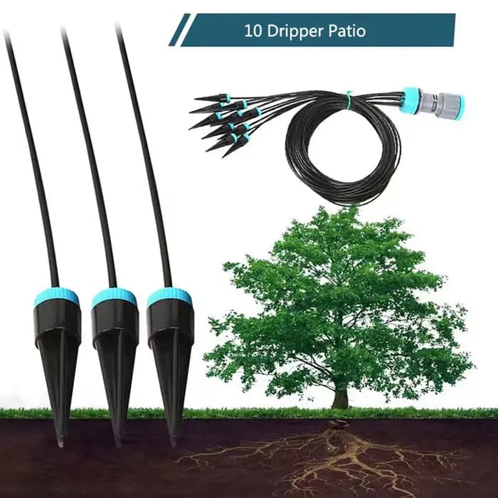 1 ensemble système d'arrosage automatique système d'irrigation goutte à goutte intérieure avec 10 tê