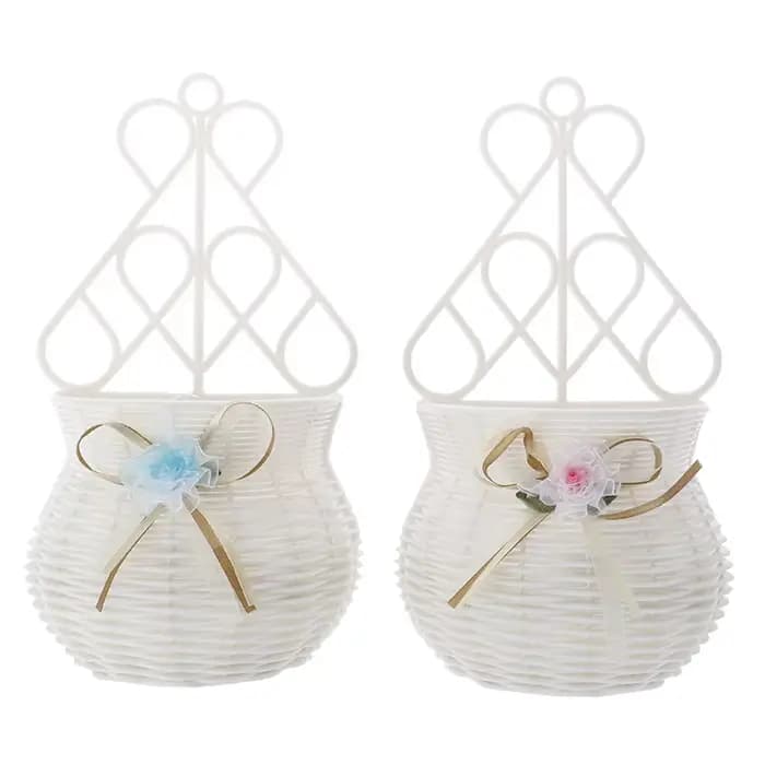 Vase en rotin Élfait à la main pour la décoration intérieure