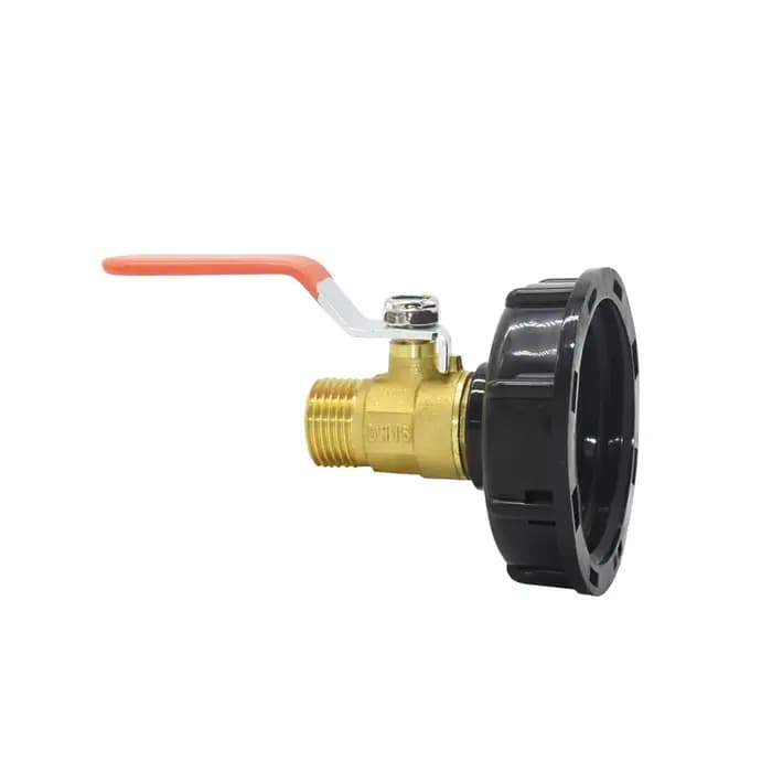 Connecteur à filetage mâle S60 à 1/2 3/4 1 pouce, Valve en laiton, adaptateur de robinet de réservoi