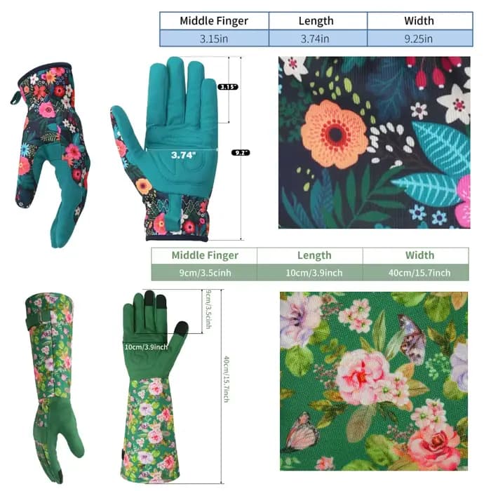 Gants de jardinage en cuir respirant pour femmes