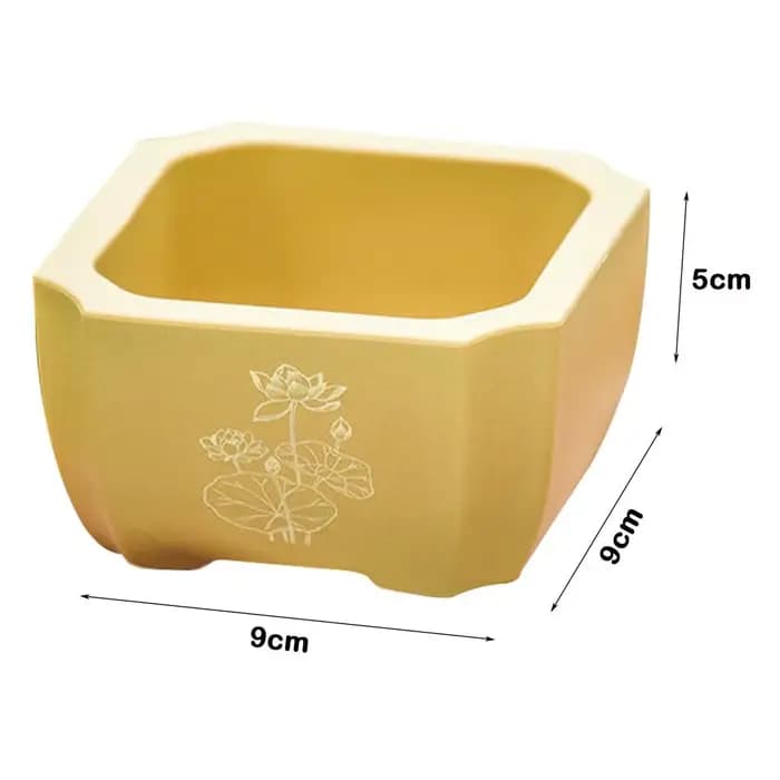 Pot de fleurs créatif en plastique imitation argile violette