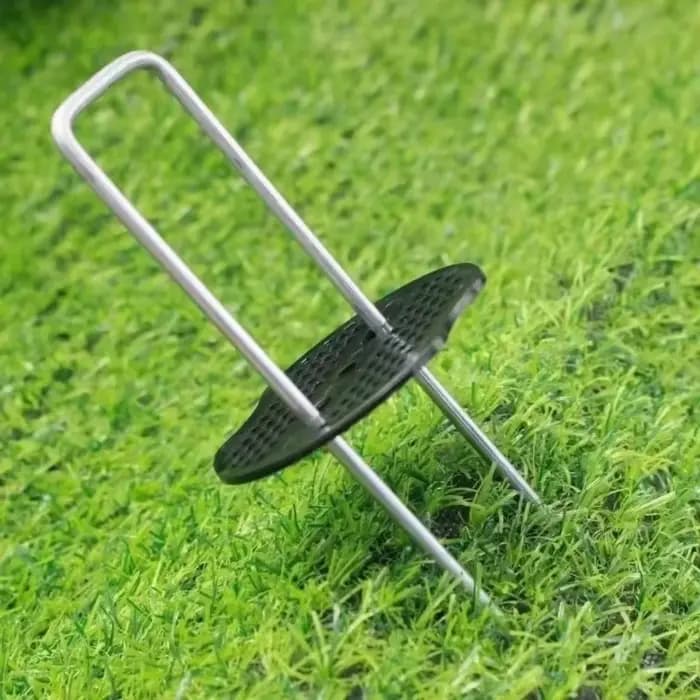 Piquets de jardin en U robustes, clous de fixation pour gazon, piquets galvanisés pour aménagement p