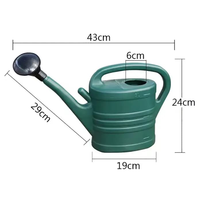 Arrosoir de jardin de 3 litres avec poignée, pot d'arrosage pour la maison, entonnoir, accessoires e